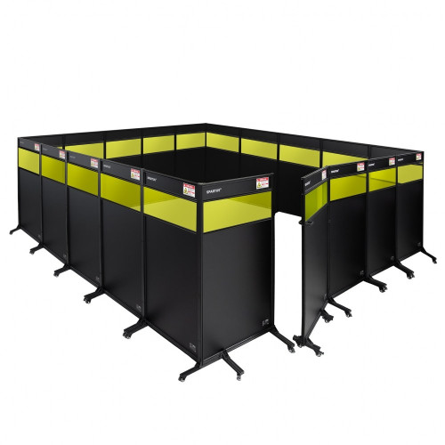 Zabudowa z podglądem stanowiska do spawania laserowego Spartus Protect | SP050-50-55KV
