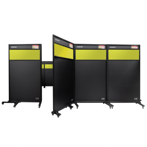 Zabudowa z podglądem stanowiska do spawania laserowego Spartus Protect | SP050-50-55KV