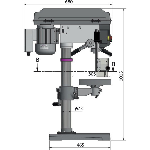 Wiertarka stołowa Optimum OPTIdrill D 23Pro 400 V - 3003020 - Optimum - 7