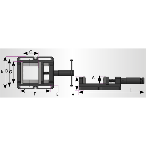 Imadło maszynowe Optimum BMP 130 | 3052613 2
