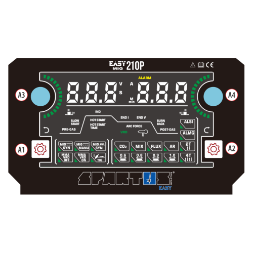Spawarka Spartus EasyMIG 210 Pulse - zestaw | EASYMIG210P-PAK-15-3