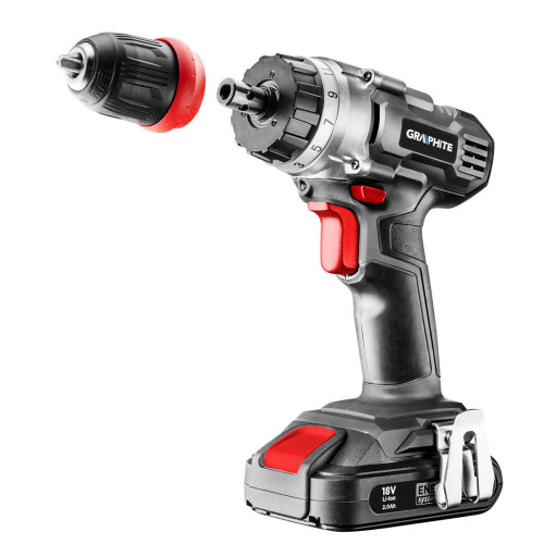 Wiertarko-wkrętarka akumulatorowa Energy+ Graphite - zestaw w walizce - 58G022-SET2 - Graphite - 1 2