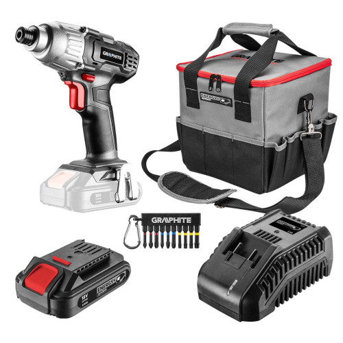 Zakrętarka udarowa akumulatorowa Energy+ Graphite - zestaw w torbie - 58G012-S15 - Graphite - 1