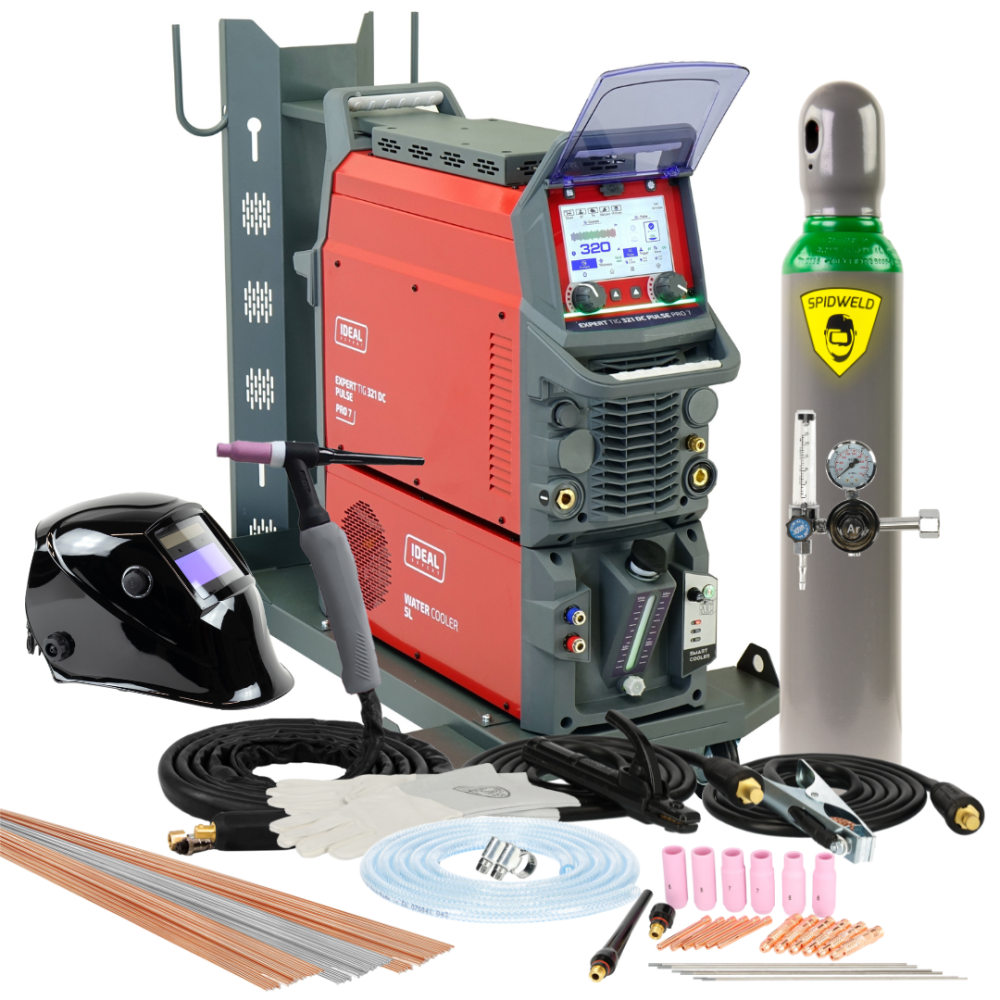 Spawarka Ideal Expert TIG 321 DC Pulse Pro7 LCD - zestaw wodny | EXTIG321DC