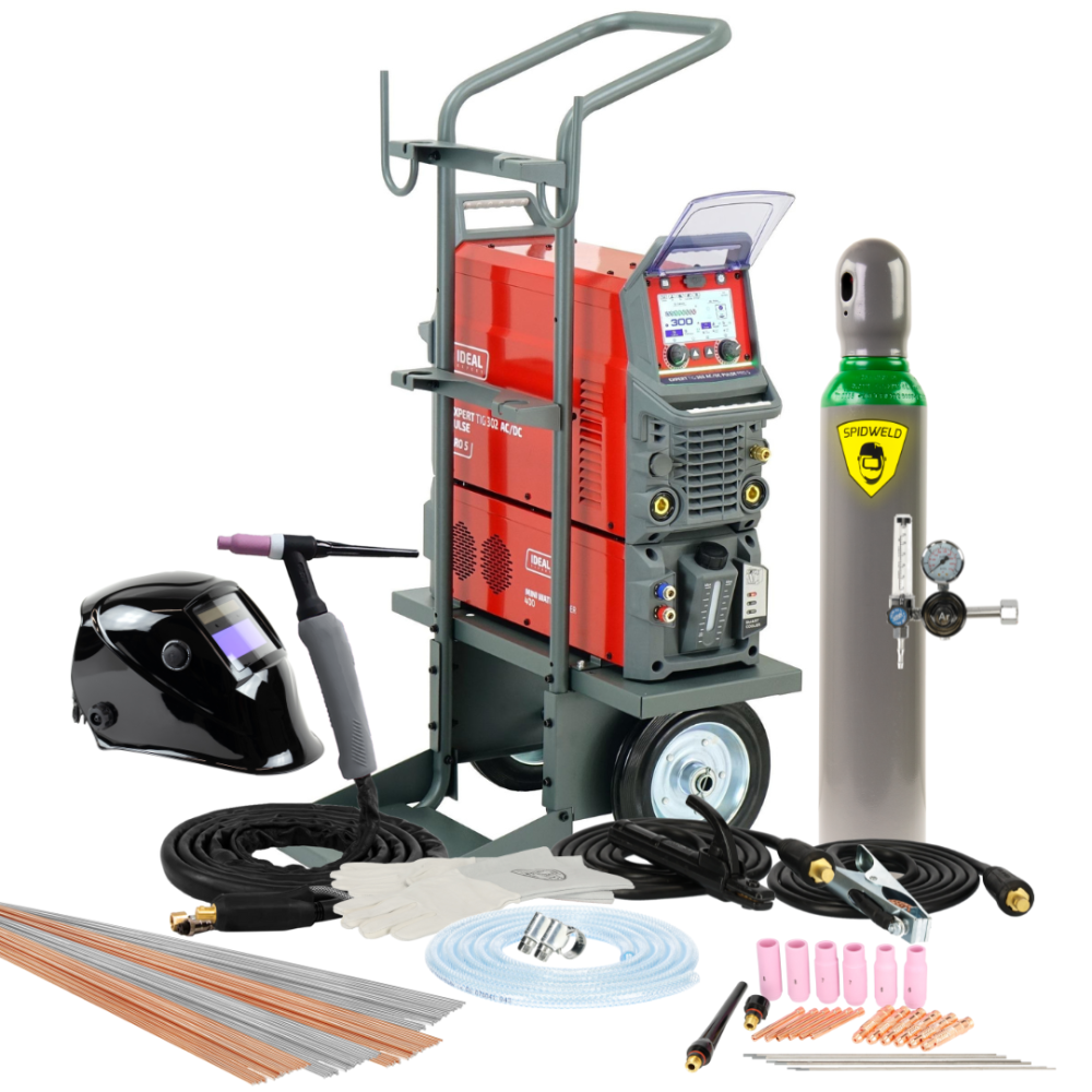 Spawarka Ideal Expert TIG 302 AC/DC Pulse Pro5 LCD W - zestaw wodny | EXTIG302AC