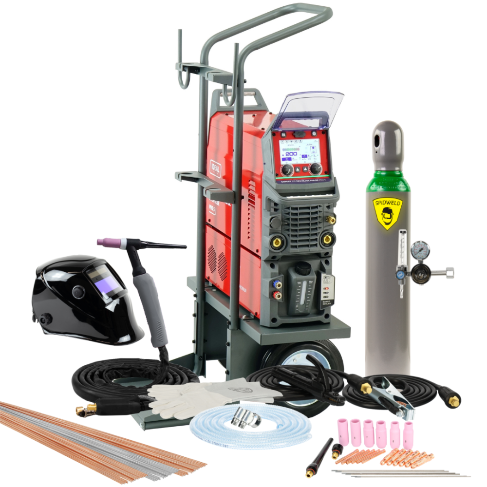 Spawarka Ideal Expert TIG 222 AC/DC PFC Pulse Pro5 LCD W - zestaw wodny | EXTIG222AW