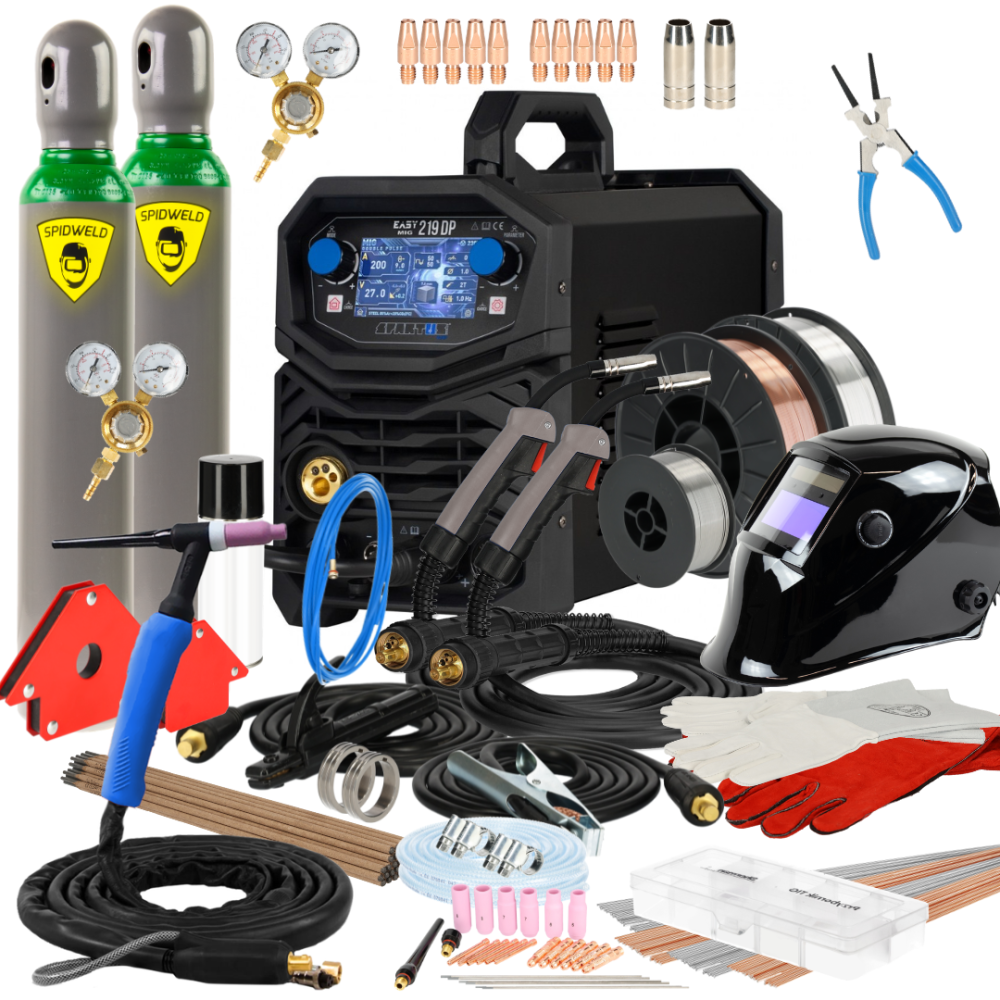 Spawarka Spartus EasyMIG 219 Dual Pulse - zestaw | EASYMIG219DP-PAK-15-3