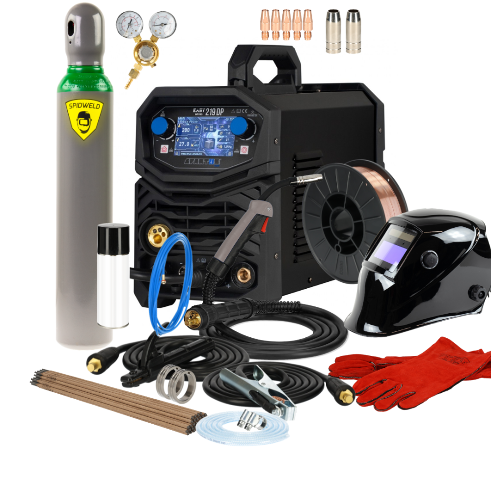 Spawarka Spartus EasyMIG 219 Dual Pulse - zestaw | EASYMIG219DP-PAK-15-3