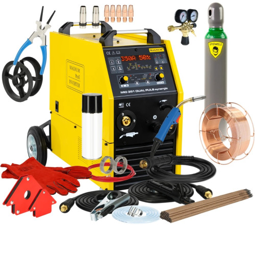 Spawarka Magnum MIG 351 Dual Puls Synergia - zestaw | U MI 351 PULS