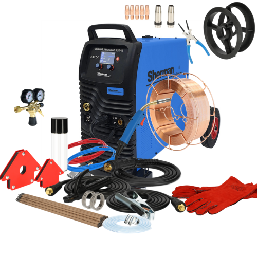 Spawarka inwertorowa Sherman DIGIMIG 351 DualPulse 4R - zestaw | 7813047