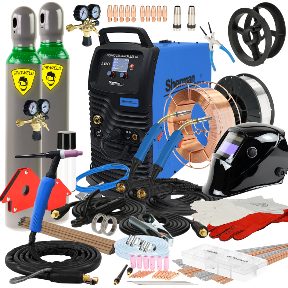Spawarka inwertorowa Sherman DIGIMIG 351 DualPulse 4R - zestaw | 7813047