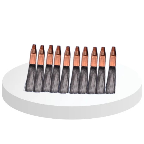 Szczotka M6 z włókna węglowego do czyszczenia spoin / zestaw 10 szt. / AWC | AWC-BRUSH-M6-10