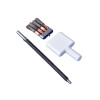 Zestaw M6 do czyszczenia spoin 4 szczotkami / AWC | AWC-4-BRUSH-M6-ADAPTER-KIT