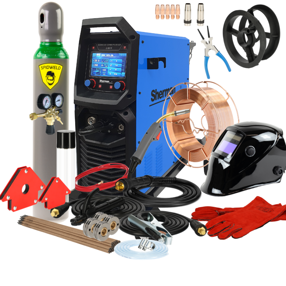 Spawarka Sherman DIGIMIG 351 Combo Pulse LCD - zestaw | 7812868