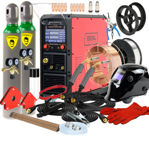 Spawarka Ideal Tecnomig 321 Synergic LCD - zestaw | TMIG321LCD