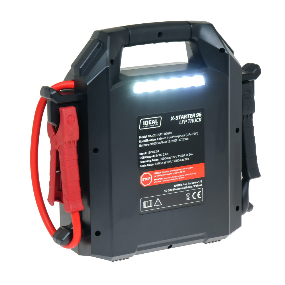 Urządzenie rozruchowe Ideal X-Starter 96 LFP Truck | XSTARTER96TR