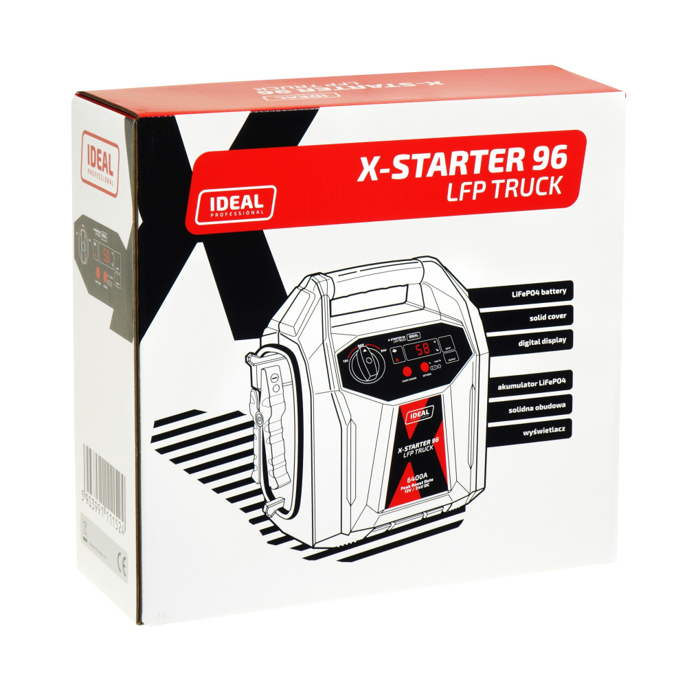 Urządzenie rozruchowe Ideal X-Starter 96 LFP Truck | XSTARTER96TR