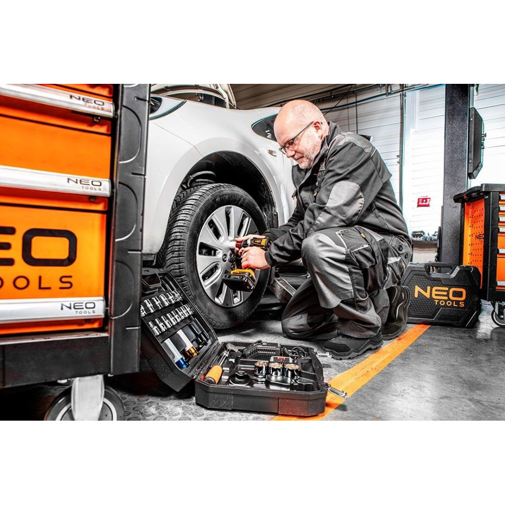 Klucz udarowy akumulatorowy 2x18V  Neo Tools z zestawem nasadek 1/2" - 08-600 - NEO Tools - 5