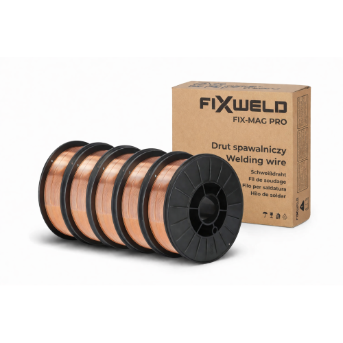 Drut spawalniczy FIX-MAG PRO SG2 G3Si1 fi 0,8 mm / 5 kg / zestaw 5x / FIXWELD | FIX-MAG-PRO-SG2-08-5_px5