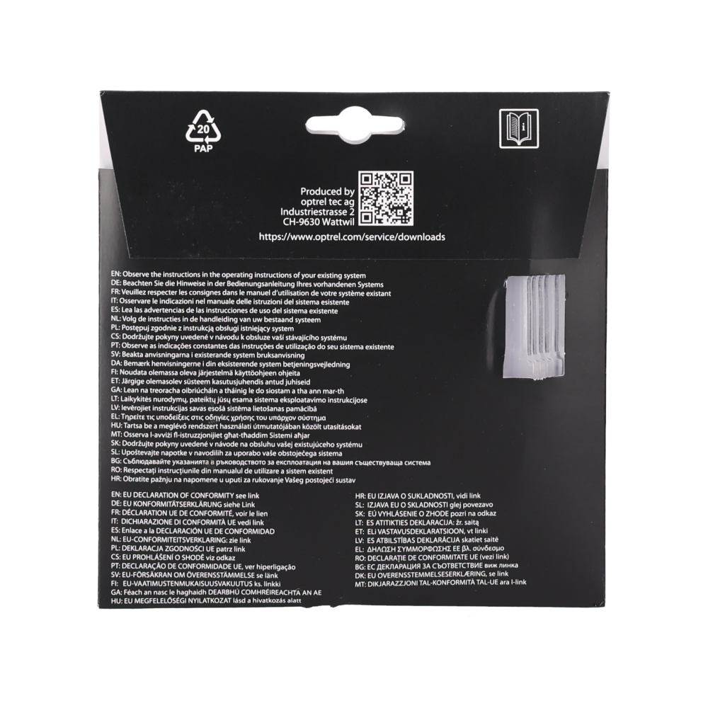 Szybka ochronna zewnętrzna do przyłbic OPTREL p550, p530 / 5000.250 / 5 szt. | 5000.250