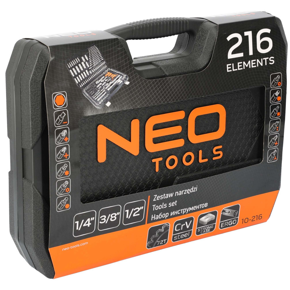 Zestaw narzędzi 216 el. Neo Tools - 10-216 - NEO Tools - 3