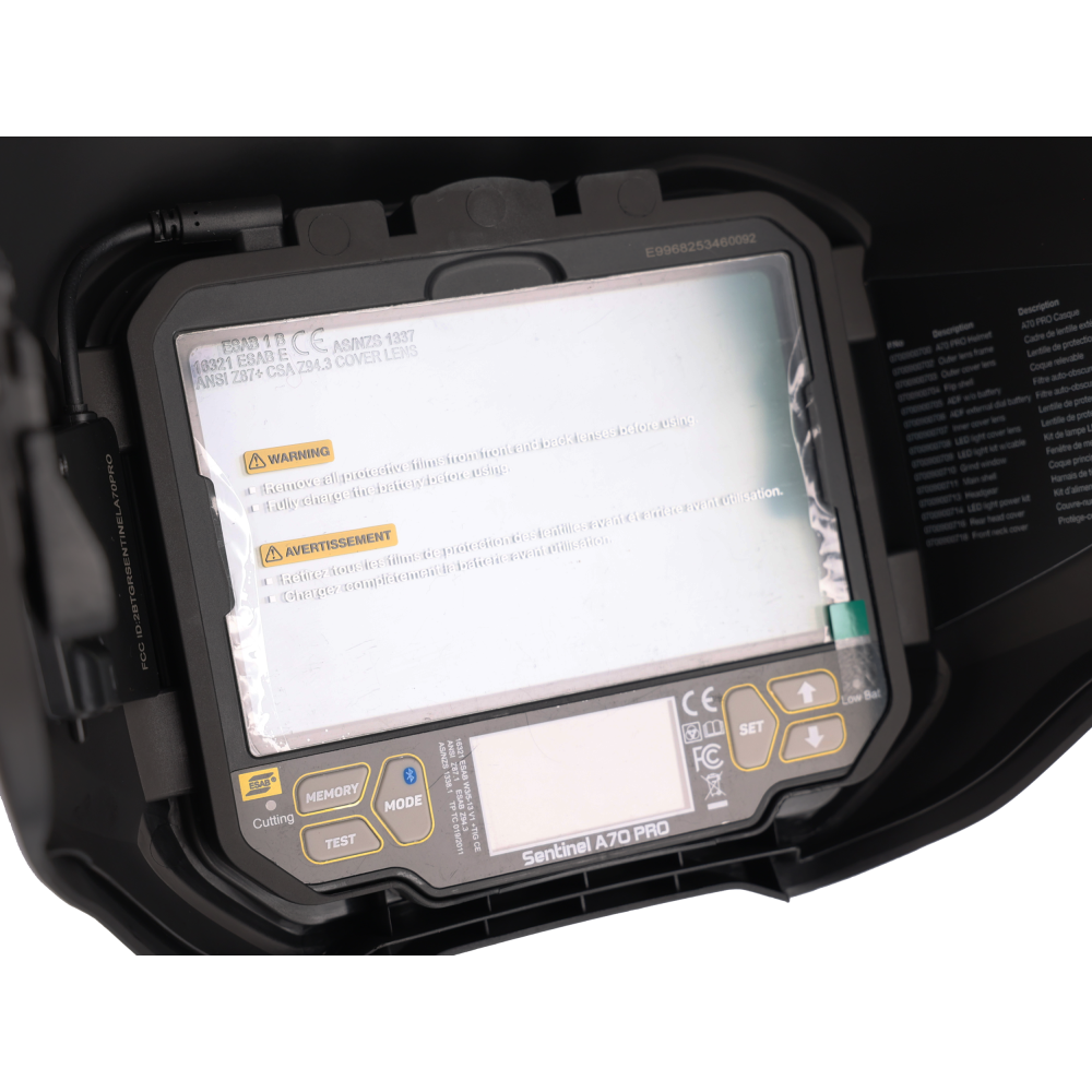 Przyłbica spawalnicza ESAB Sentinel A70 Air Pro z nawiewem PAPR EPR-X1.1 | 0700900701_pakiet1