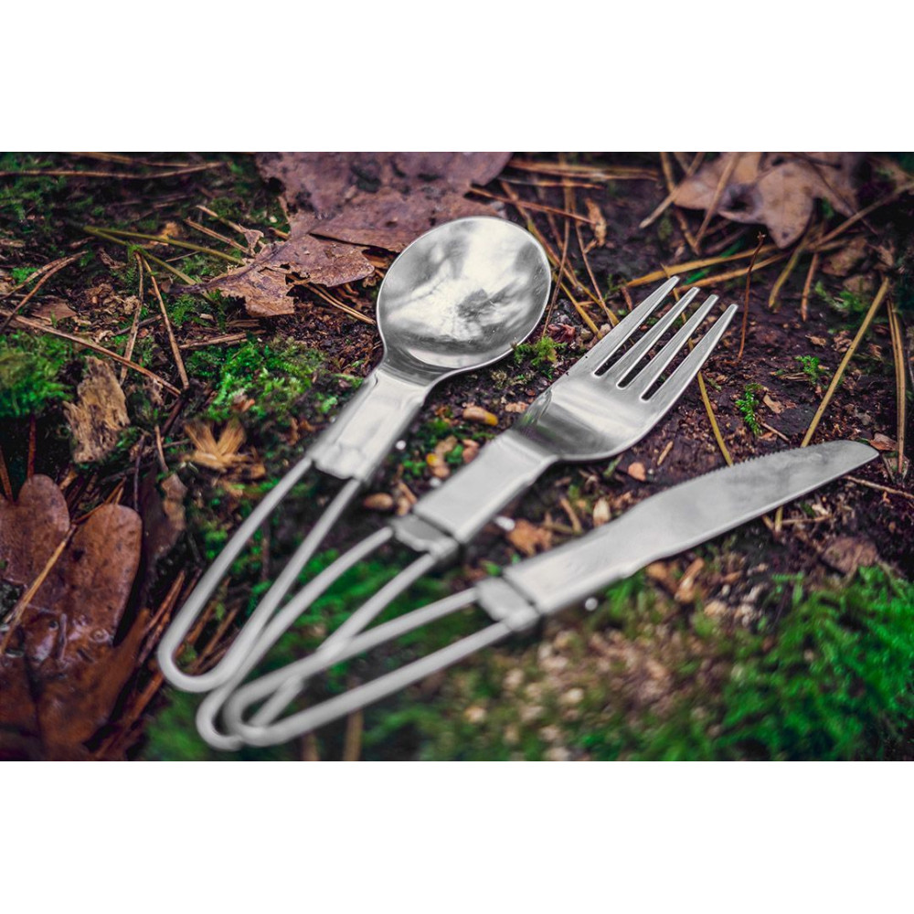 Sztućce turystyczne ze stali nierdzewnej 3w1 Neo Tools - 63-148 - NEO Tools - 8