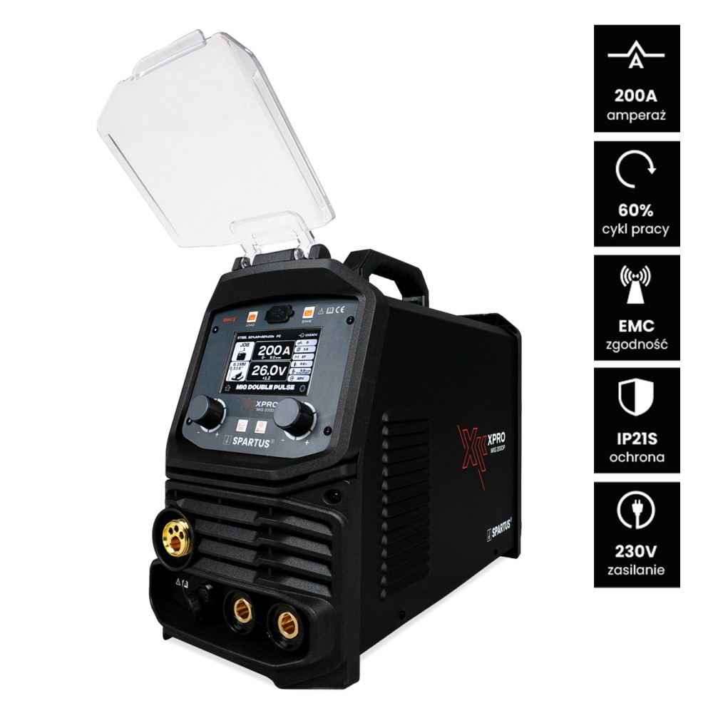 Spawarka Spartus XPro MIG 200 Dual Pulse - zestaw | XPROMIG200DP-PAK-24-3
