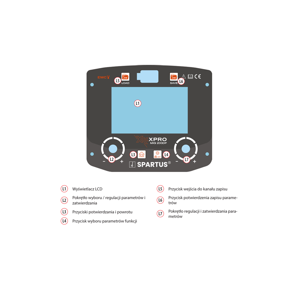 Spawarka Spartus XPro MIG 200 Dual Pulse - zestaw | XPROMIG200DP-PAK-24-3