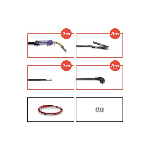 Spawarka Spartus XPro MIG 200 Dual Pulse - zestaw | XPROMIG200DP-PAK-24-3