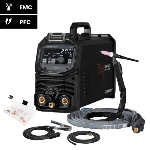 Spawarka Spartus XPro TIG 200P DC - zestaw | XPROTIG200PDC-PAK-170-4
