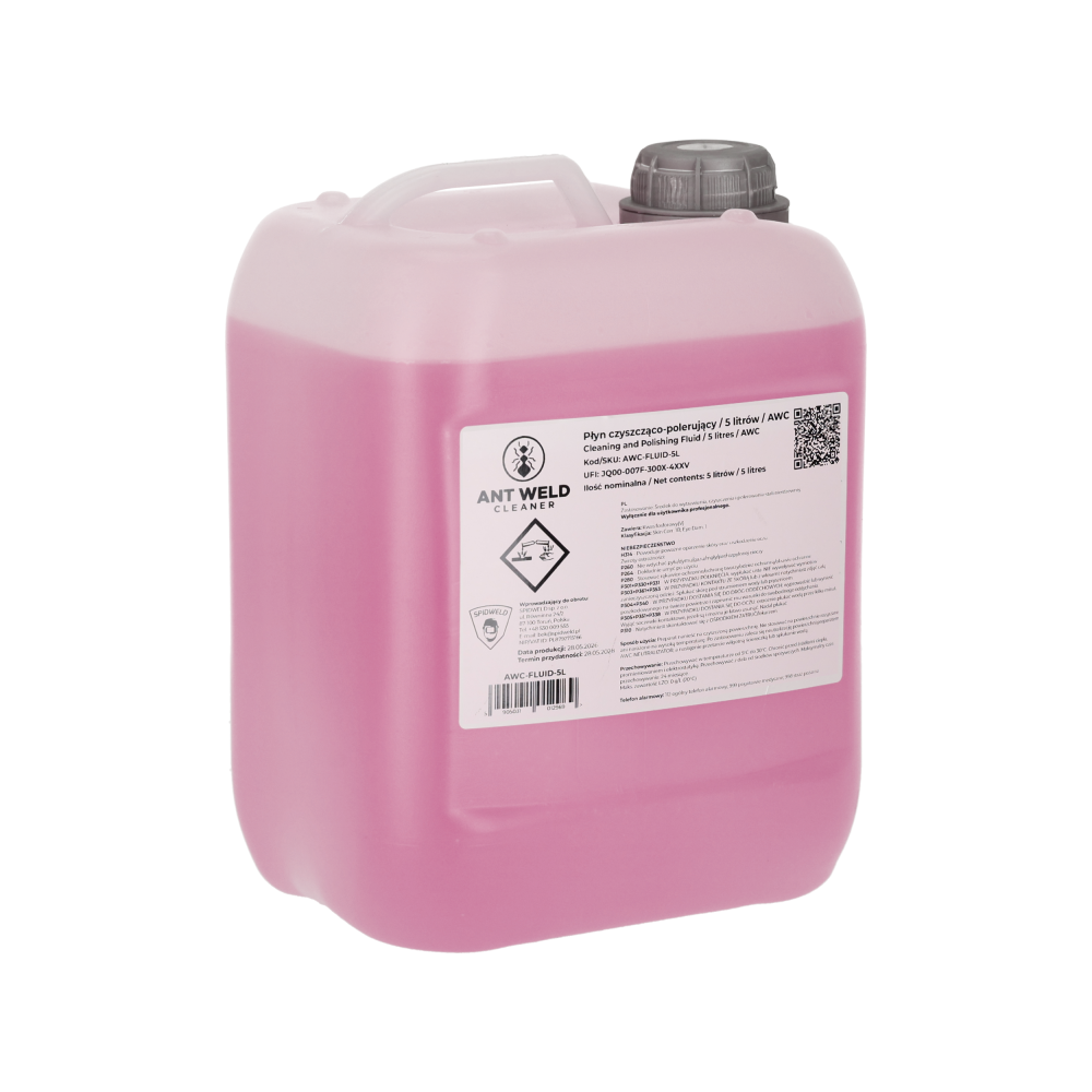 Płyn do czyszczenia stali nierdzewnej AWC / 5 litrów | AWC-FLUID-5L