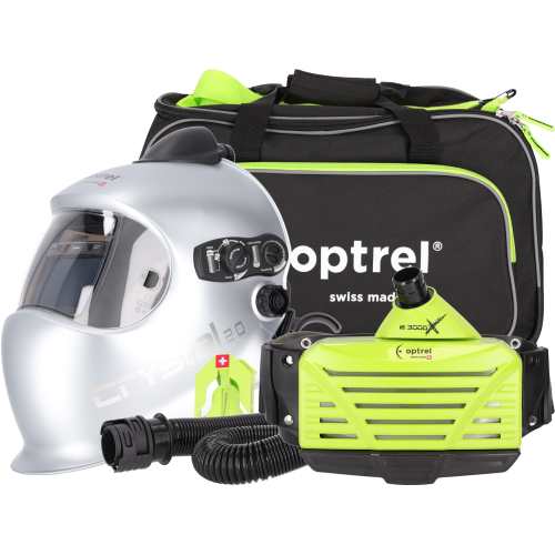 Przyłbica spawalnicza optrel sphere crystal2.0 z nawiewem e3000X PAPR | 4530.050