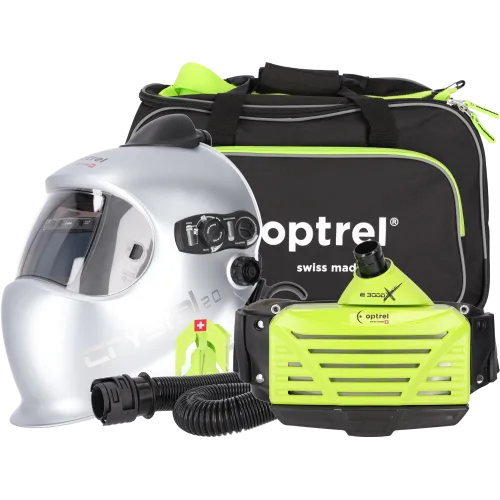 Przyłbica spawalnicza optrel sphere crystal2.0 z nawiewem e3000X PAPR | 4530.050