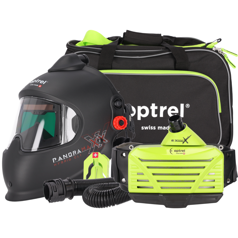 Przyłbica spawalnicza optrel panoramaxx pure air hybrid clt z nawiewem e3000X PAPR | 4550.681