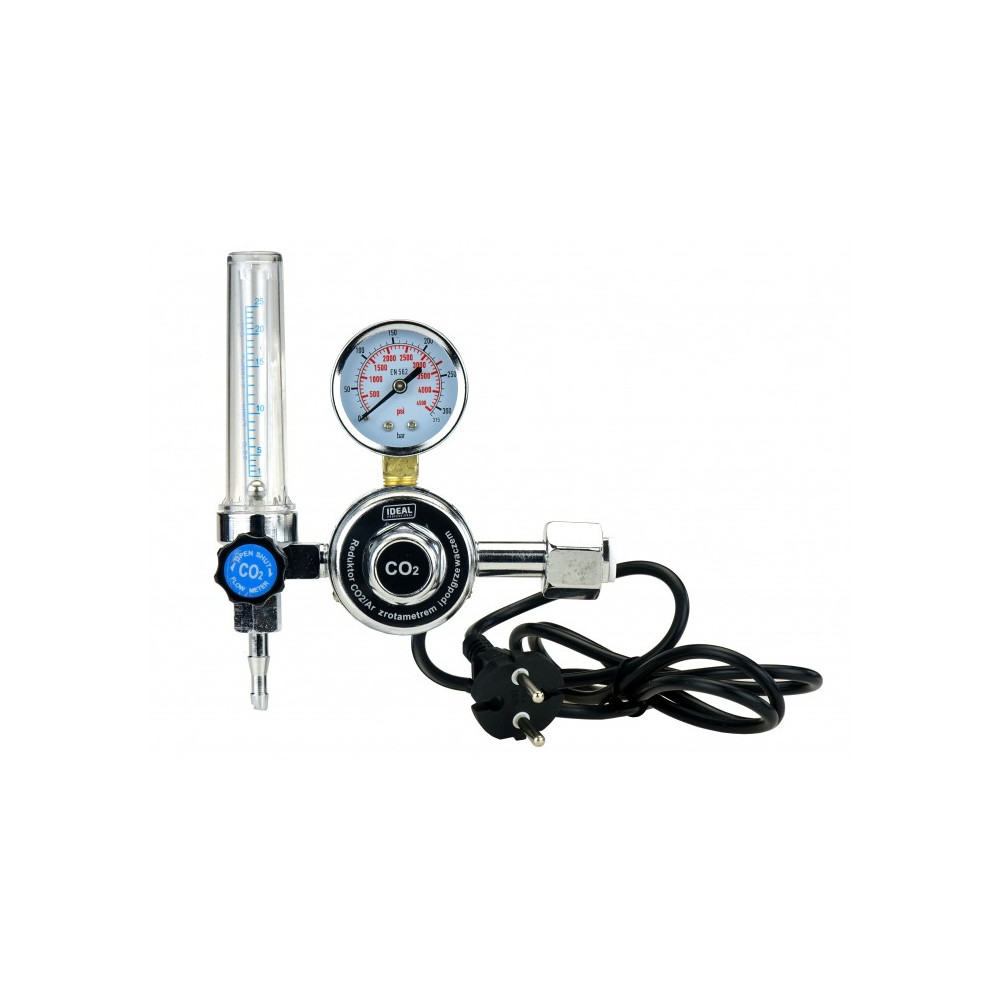 Reduktor Ar/CO2 z rotametrem i podgrzewaczem 230 V / Ideal | 265523
