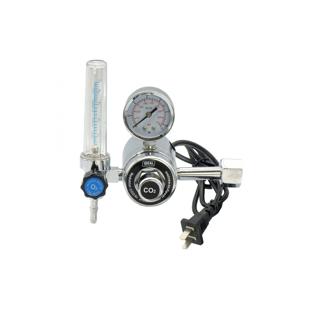 Reduktor Ar/CO2 z rotametrem i podgrzewaczem 36 V / Ideal | 265500
