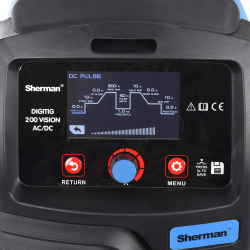 Spawarka Sherman DIGITIG 200 Vision AC/DC - zestaw | 7813400