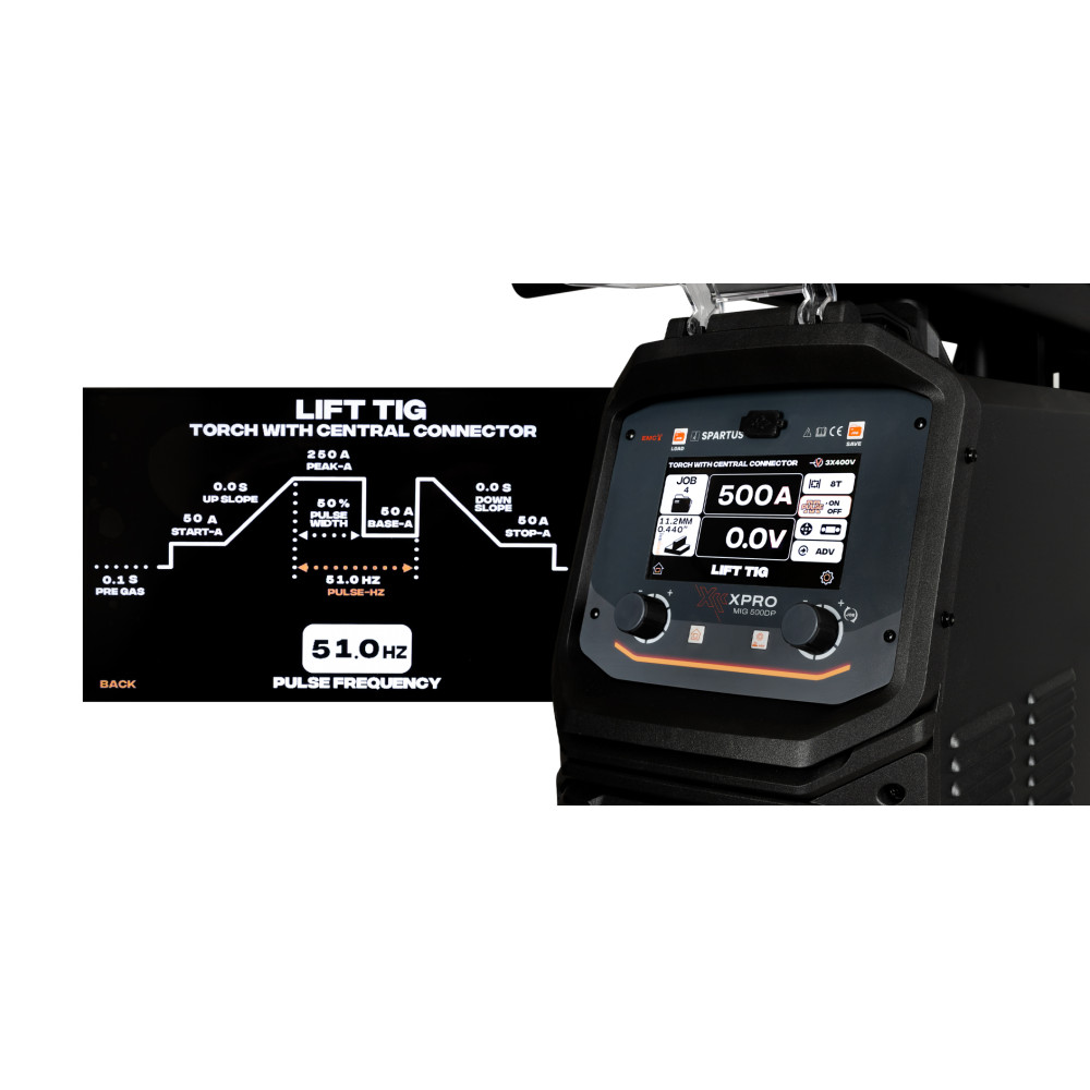 Spawarka Spartus XPro MIG 500 Dual Pulse - zestaw | XPROMIG500DP-PAK-501-3