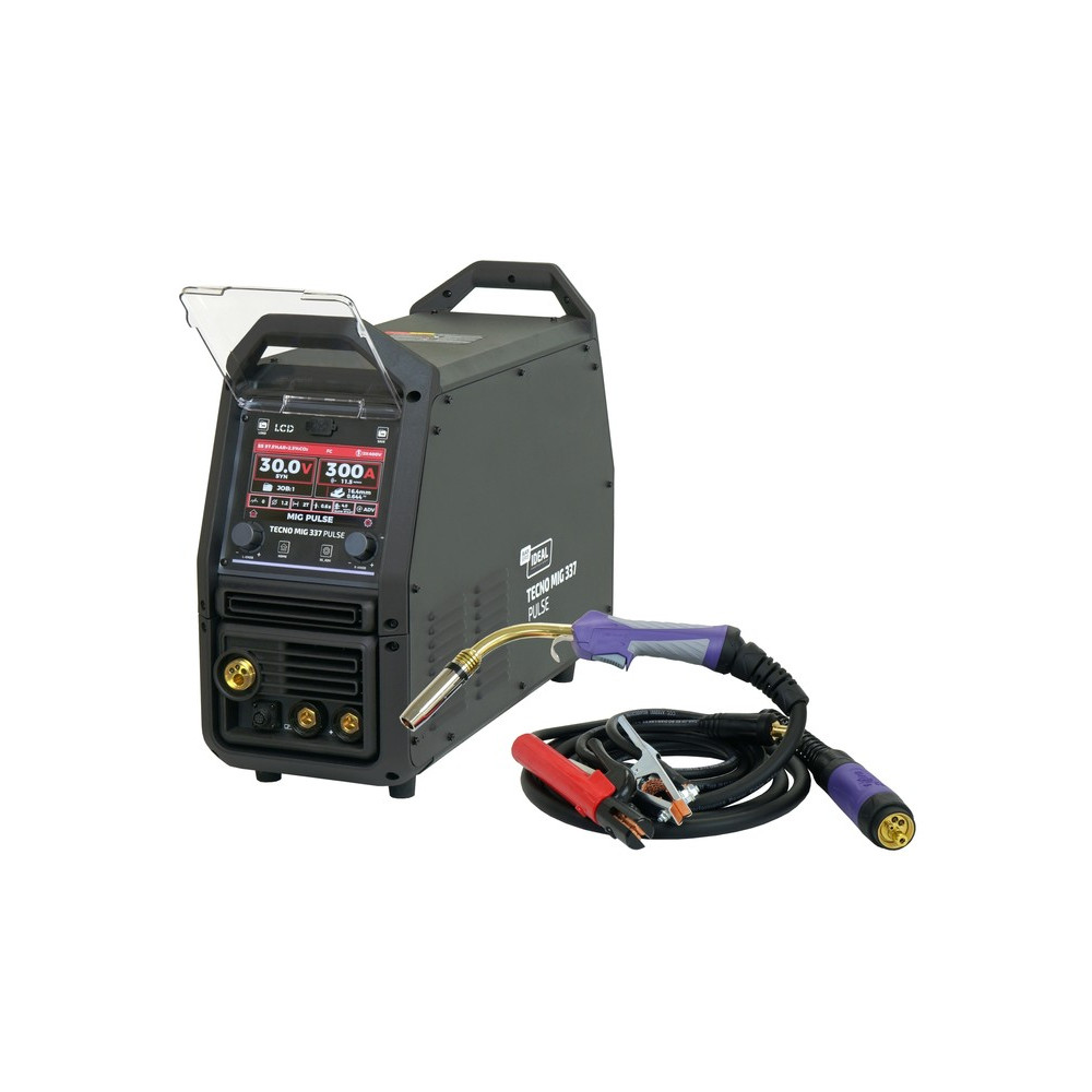 Spawarka Ideal Tecnomig 337 Pulse LCD Black Series 4x4 - zestaw | TMIG337PV2