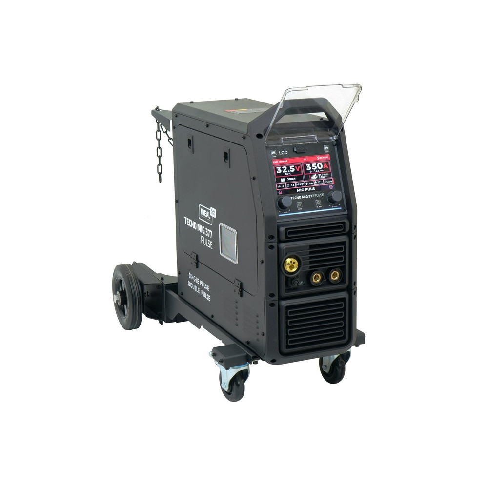 Spawarka Ideal Tecnomig 377 Pulse LCD Black Series 4x4 - zestaw |  TMIG377PT