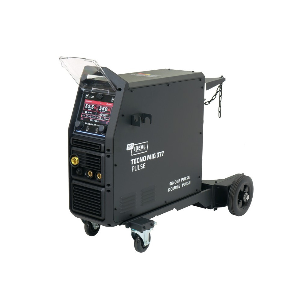 Spawarka Ideal Tecnomig 377 Pulse LCD Black Series 4x4 - zestaw |  TMIG377PT