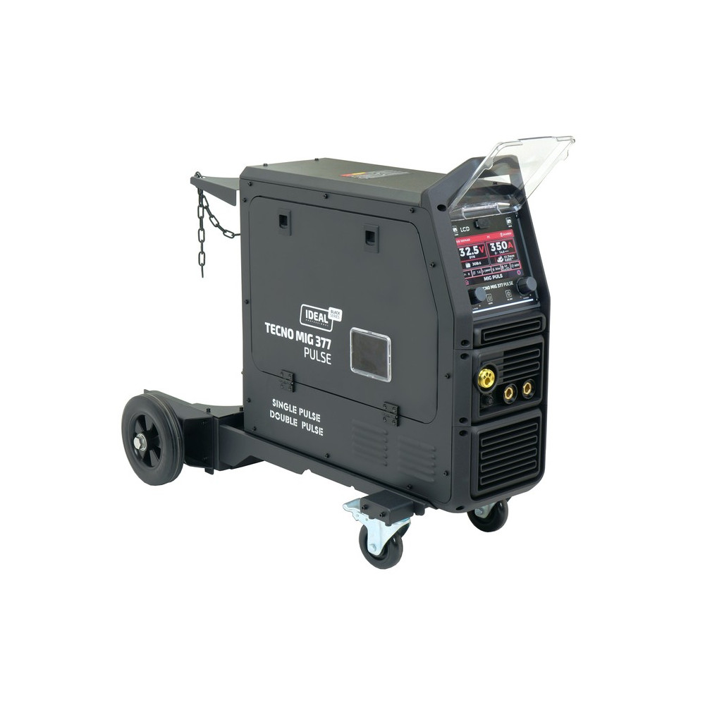 Spawarka Ideal Tecnomig 377 Pulse LCD Black Series 4x4 - zestaw |  TMIG377PT