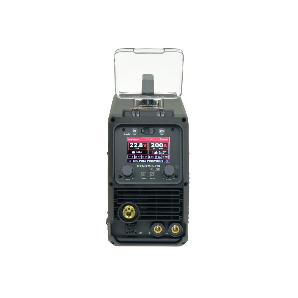 Spawarka Ideal Tecnomig 210 Pulse LCD Black Series 4x4 - zestaw | TMIG210PV2