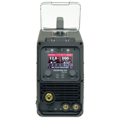 Spawarka Ideal Tecnomig 210 Pulse LCD Black Series 4x4 - zestaw | TMIG210PV2