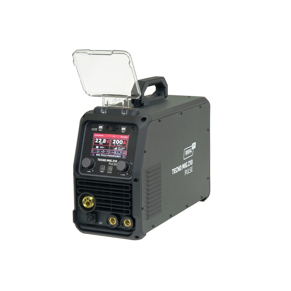 Spawarka Ideal Tecnomig 210 Pulse LCD Black Series 4x4 - zestaw | TMIG210PV2