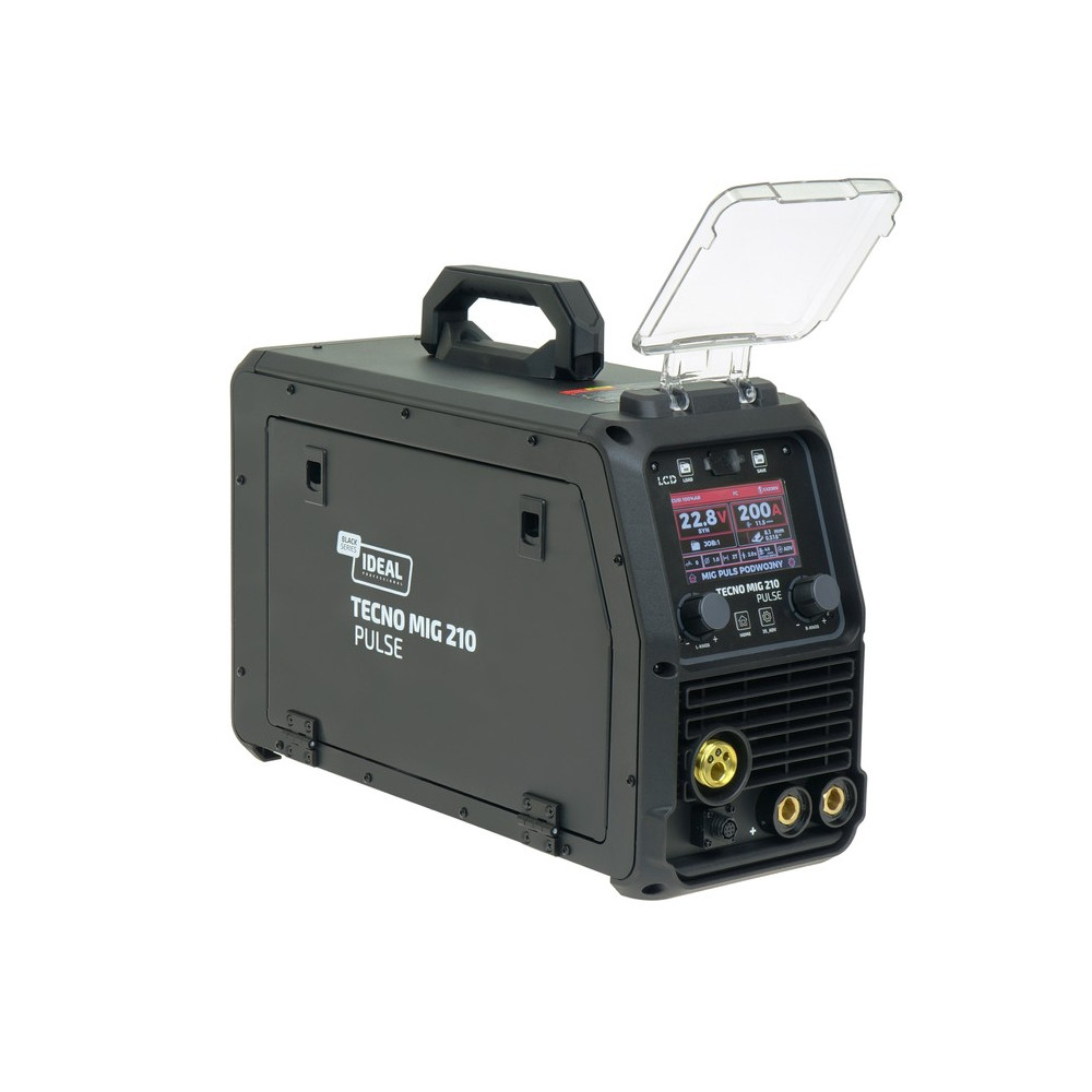 Spawarka Ideal Tecnomig 210 Pulse LCD Black Series 4x4 - zestaw | TMIG210PV2