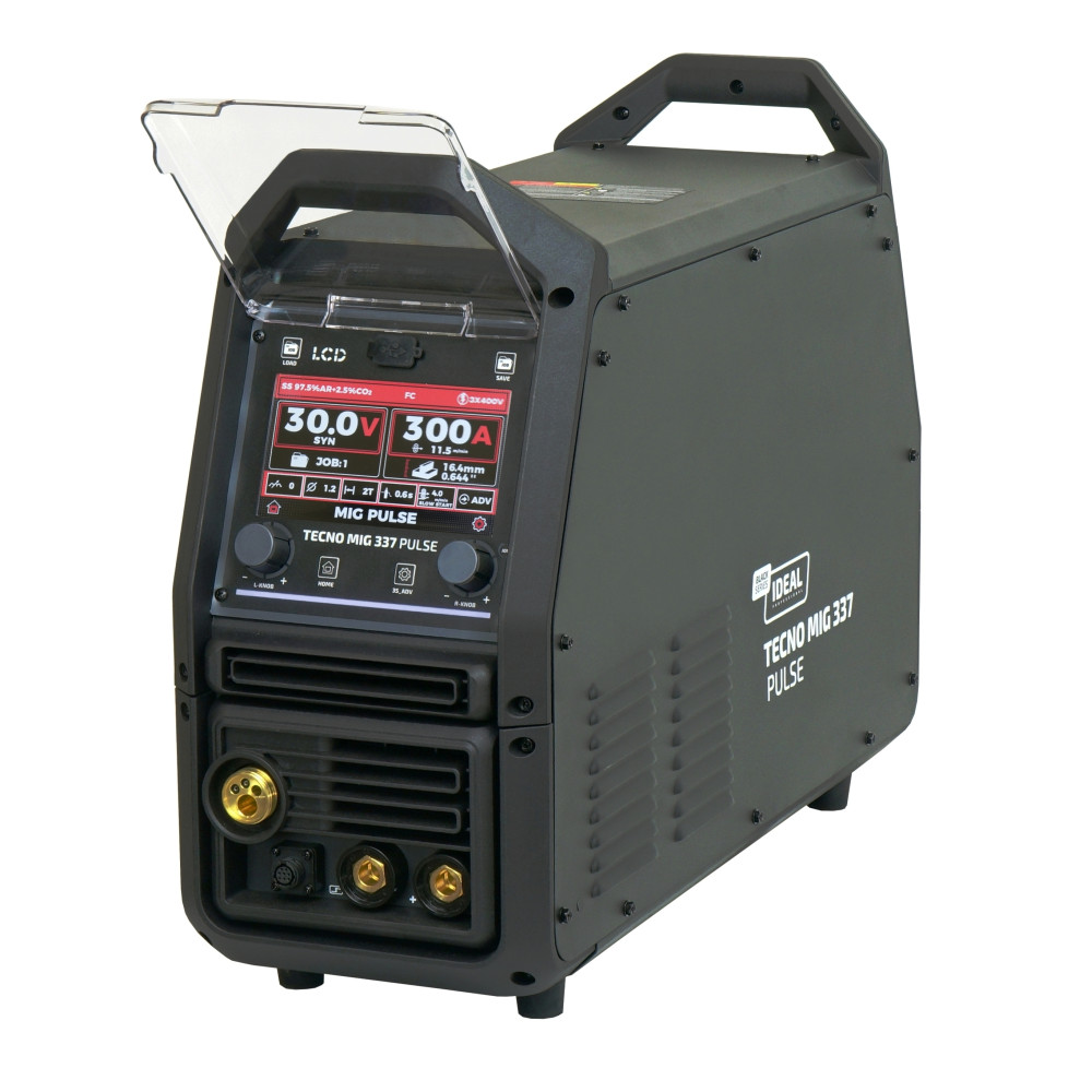 Spawarka Ideal Tecnomig 337 Pulse LCD Black Series 4x4 - zestaw | TMIG337PV2