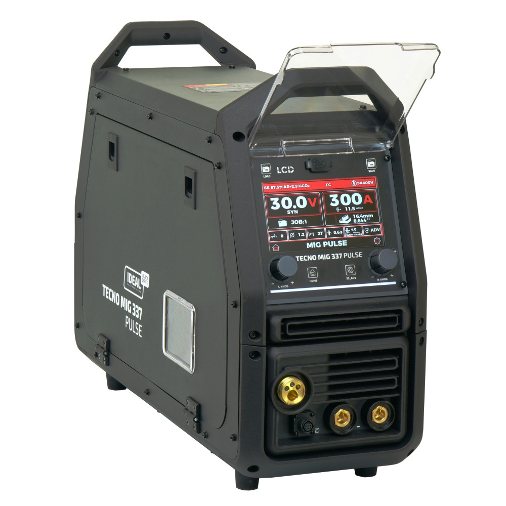 Spawarka Ideal Tecnomig 337 Pulse LCD Black Series 4x4 - zestaw | TMIG337PV2