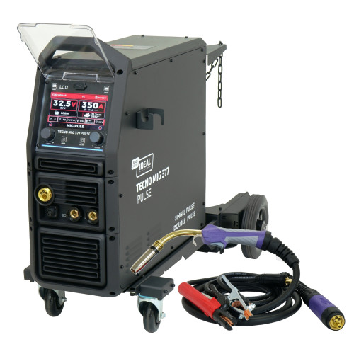 Spawarka Ideal Tecnomig 377 Pulse LCD Black Series 4x4 - zestaw |  TMIG377PT